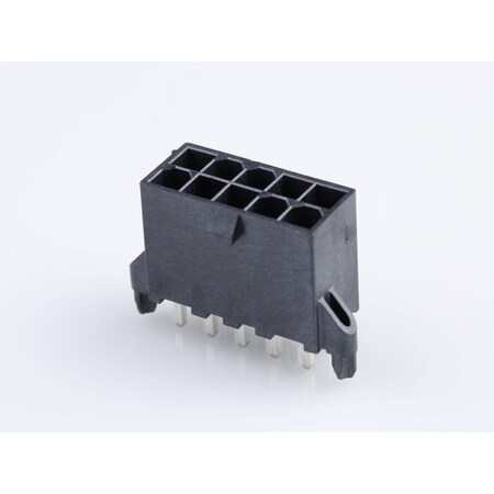 Molex Rectangular Power Connector, 10 Contact(S), Male, Solder Terminal, Receptacle 462070110